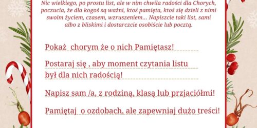 „Idą Święta więc piszę…”