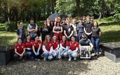 Prace porządkowe na grybowskim cmentarzu żydowskim