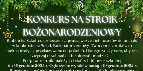Konkurs na Stroik Bożonarodzeniowy 2025