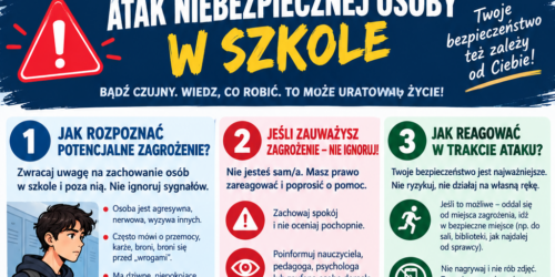 Atak niebezpiecznej osoby w szkole: jak reagować